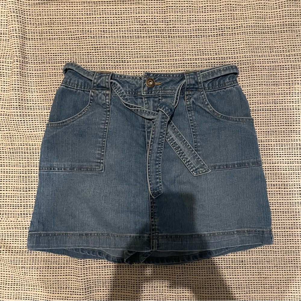 ST. JOHN'S BAY Women's Denim Mini Skirt Size 4